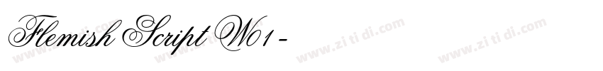 Flemish Script W01字体转换